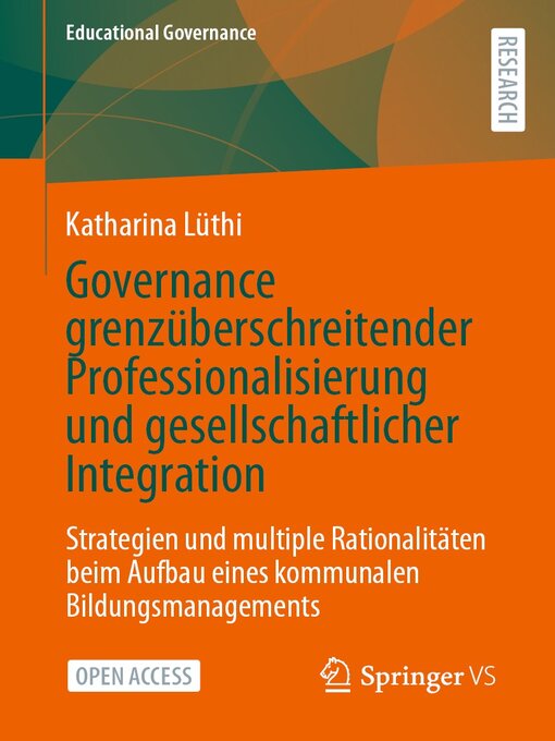 Title details for Governance grenzüberschreitender Professionalisierung und gesellschaftlicher Integration by Katharina Lüthi - Available